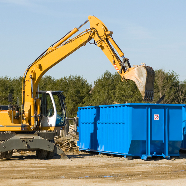 what size residential dumpster rentals are available in West Point NE